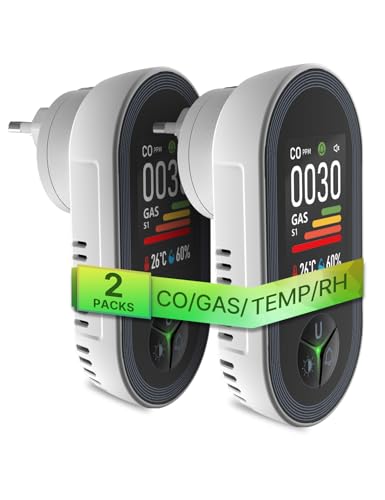 MOES Kohlenmonoxid- und Gasmelder mit Stecker, 4-in-1 CO-Melder mit Temperatur- & Luftfeuchtigkeitssensor, mit akustischem Alarm für LPG, Propan, Methan, Ethan & CO – für Haus & Wohnmobil geeignet MOES Kohlenmonoxid- und Gasmelder mit Stecker, 4-in-1 CO-Melder mit Temperatur- & Luftfeuchtigkeitssensor, mit akustischem Alarm für LPG, Propan, Methan, Ethan & CO – für Haus & Wohnmobil geeignet