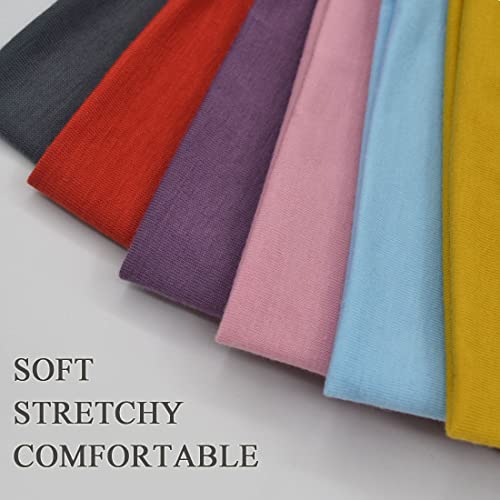 Yonuf Wide Headbands For Women Extra Large Headband Twisted Knot Head Bands For Women's Hair Band Turban Accessories 6 Pack #TOP5