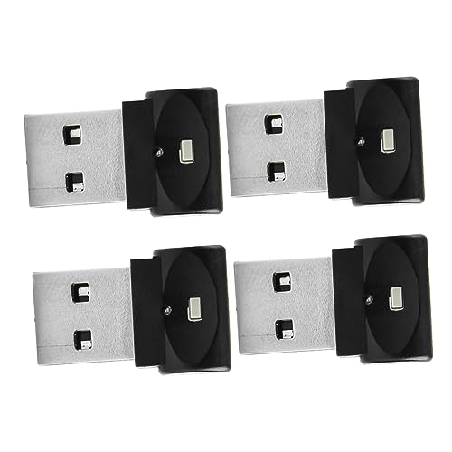 GANAZONO 4pcs Car Usb Mini Usb Atmosphere Led Lamp for Interior Decoration Lightweight and Portable Soft Flicker Design for Warm Driving