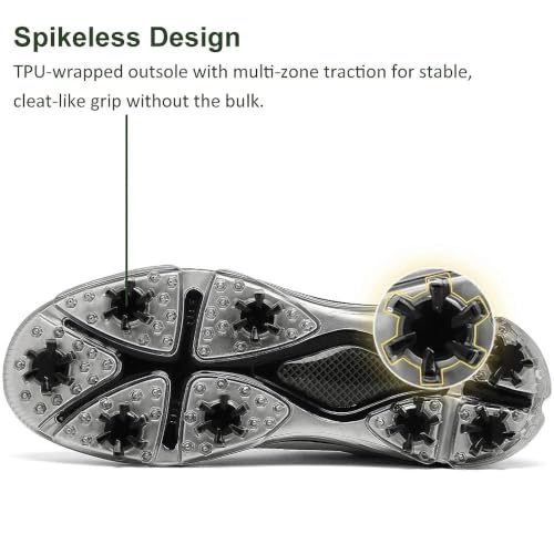 Image of ULTIANT Mens Golf Shoes Traditions Spikeless Size 7.5-14