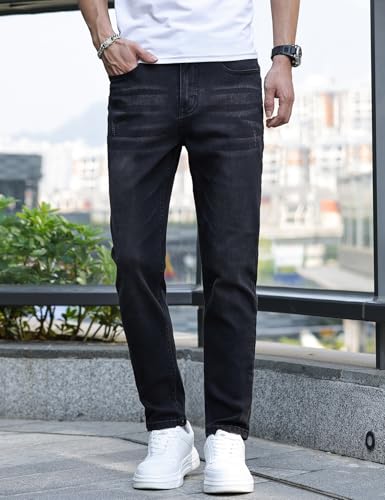IDEALSANXUN Mens Skinny Jeans Casual Stretch Slim Fit Straight Leg Classic Denim Jeans Pants3