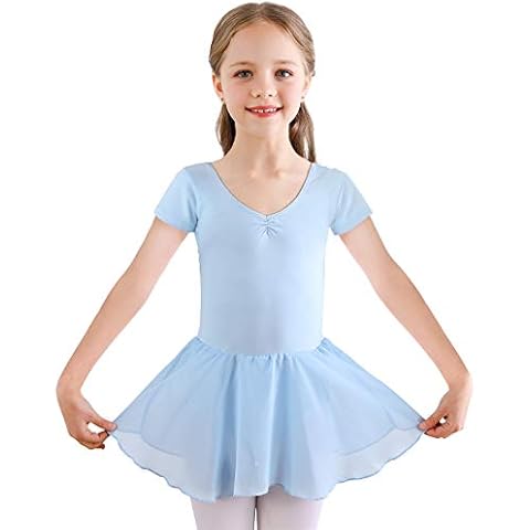Vestido de Ballet Bezioner Maillot de Danza Gimnasia para Niña Cover