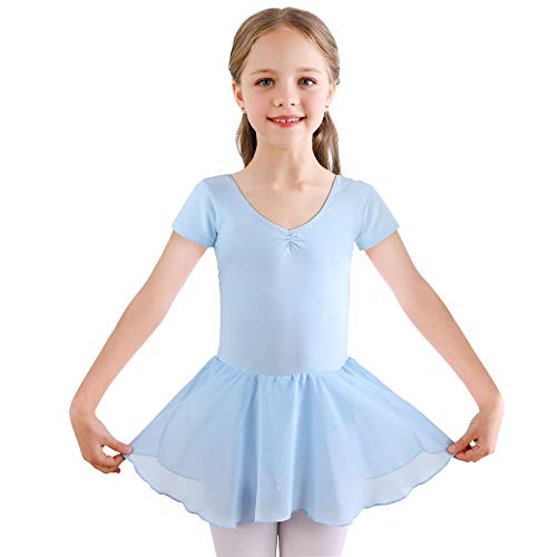 Leotard Ginnastica Bambino Body Danza Nero Per Bambini 7-12 Anni – In Tessuto Rete, Per Balletto, Ginnastica E Recital Abbigliamento Danza Per Bambini - Foto 13