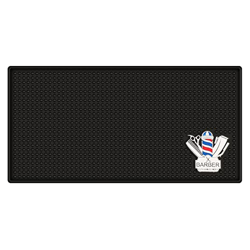 Tapis de barbier antidérapant Segbeauty en PVC 30x15 cm pour outils de salon et bar