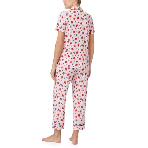 Image of kate spade new york Short Sleeve Cropped Pant PJ Set