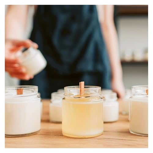 20 pzas Mechas de Madera para Velas con Soportes y Pegamento miniatura 6