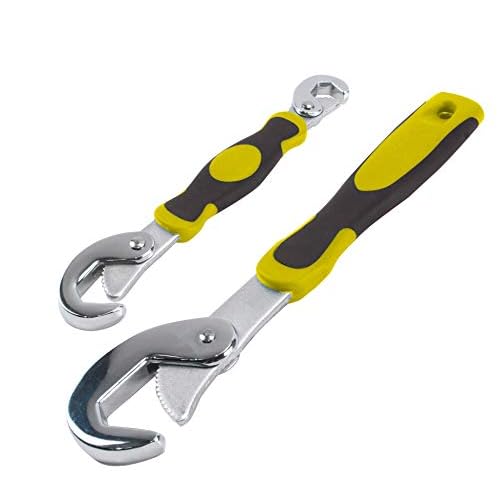 Maulschlüssel Set | 2 Universal Werkzeugschlüssel | Maulschlüsselsatz Alternative für 9-32mm | Selbstjustierend | Ideal für den Werkzeugkoffer