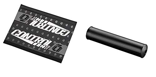 Controltech Whip 7/8" Handlebar Medium Rise With Pads, Black, Gray Decal #TOP2