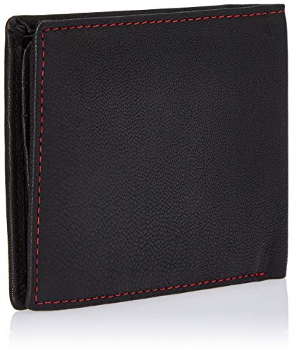 Image of WildHorn RFID Protected Genuine Leather Wallet for Men I 4 Card Slots I 2 Slip Pockets I 1 Currency Compartment (Black1)