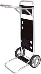 Carrinho De Praia P/ 5 Cadeiras Vira Mesa Alumínio Com Bolsa Azul/Preto (Preto)