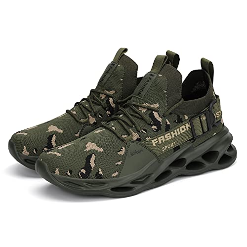 Image of Nihaoya Men Athletic Walking Running Tennis Shoes Fashion Sneakers