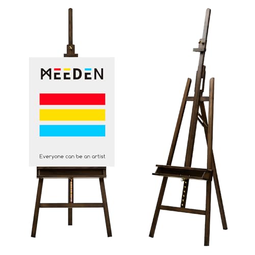 Image of MEEDEN Wooden Artist Easel for Painting: Adjustable Studio Easel for Adults