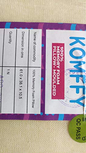 komffy memory foam pillow