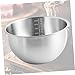 LIGIGWASH 1pc Stainless Steel Cooking Basin Household Bowl Mix All Steel Bowls for Kitchen Bowl with Lid Egg Bowl for Home Prepping Bowls Made Functional Paws Cooking Pot for Kitchen Silver
