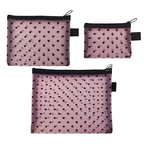 Neceser de rejilla para maquillaje que soluciona el desorden en tu bolso de viaje