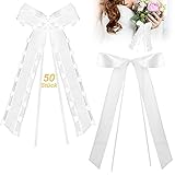 Multifunktional Schleifen Deko: Außer als Autoschmuck Hochzeit Deko kann unser Antennenschleifen auch als Party Dekoration, Weihnachtsdeko, Tisch Dekoration oder für die Osterdekoration verwendet werden. Bestens Vintage deko für besondere Anlässe und Feste