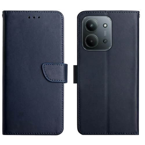 Coque Redmi 15C 5G étui en cuir bleu un accessoire unique