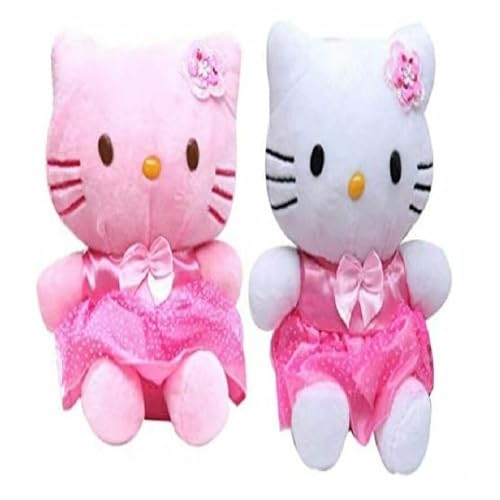 Image of Set of 2 Cute Hello Kitty Stuffed Soft Toys Plush Doll for Girls (20 cm)