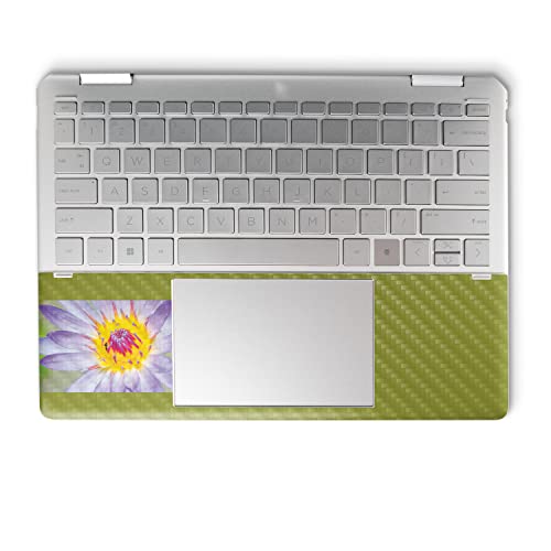 Image of MightySkins Carbon Fiber Skin Compatible with HP Spectre x360 14 inch (2022) Full Wrap Kit - Lotus Flower | Protective, Durable Textured Carbon Fiber Finish | Easy to Apply | Made in The USA
