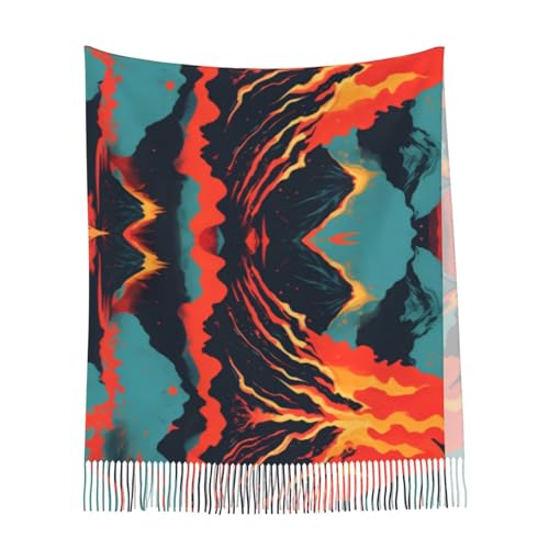 Volcano Ladies And Girls Tassel Scarf, Soft Faux Cashmere Scarf For Winter - Perfect For Autumn And Winter Wear4