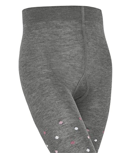 FALKE Unisex-Child Tights Multidot K Ti Cotton Thin Patterned 1 Pair, Grey Light Grey 3400, 122-128, Grey Light Grey 3400, 122-1283