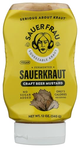 Sauer Frau Squeezable Sauerkraut (Craft Beer Mustard, 12 Ounce, 1 Bottle)