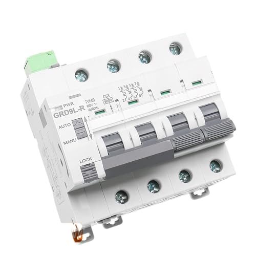 Mini disyuntor automático GRD9L-R GYM9 de 4 polos y 63A para instalaciones trifásicas