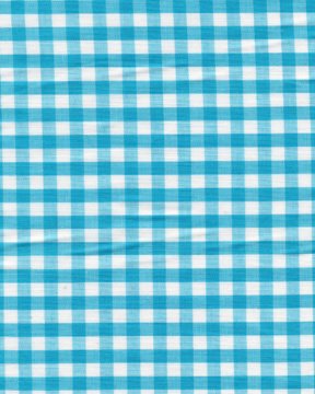 Balsara's Blue Turquoise Gingham **Free Uk Post** Check Material ¼” Gingham Check Polycotton Fabric Per Metre