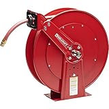 Reelcraft 83050 OLP Heavy Duty Dual Pedestal Hose Reel, 3/4' x 50', 250 Psi, Air/Water Hose Included