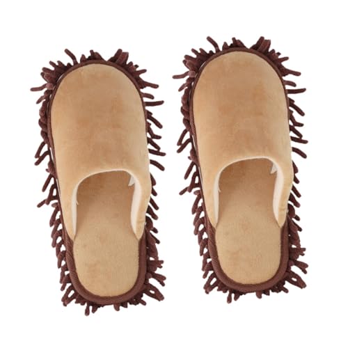 Image of Floor Cleaning Slippers Comfortable Mop Slippers for Bathroom Balcony Office Coffee