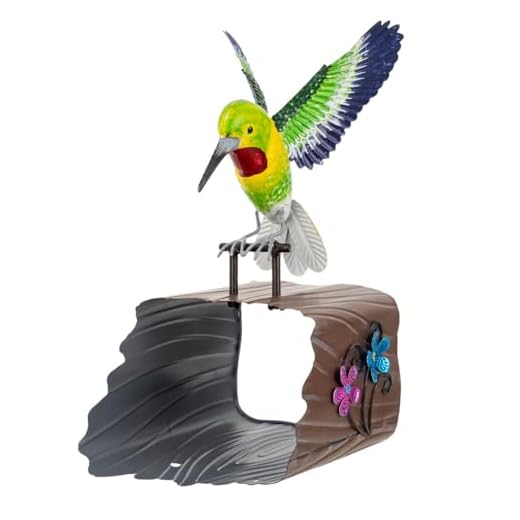 stankgarden Metal Hummingbird Gutter Downspout Extensions, Outdoor Splash Block Sculpture Garden Decor, Waterproof Gutter Guard Garden Animal Statue Ornaments for Yard, Lawn