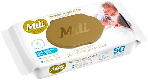 Mili Toalhas Umedecidas Love & Care Premium, Para Bebê, Com Aloe ...