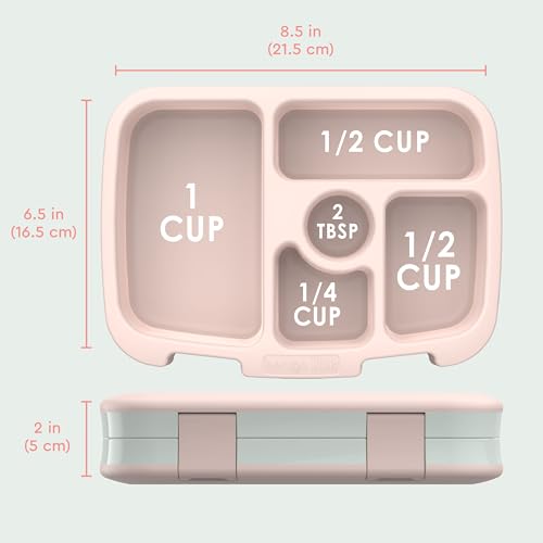Image of Bentgo Kids Prints Leak-Proof, 5-Compartment Bento-Style Kids Lunch Box - Ideal Portion Sizes for Ages 3-7, Durable, Drop-Proof, Dishwasher Safe, & PFAS & BPA-Free Materials (Nature Adventure)