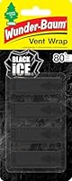 Wunder-Baum Vent Wrap Lufterfrischer fürs Lüftungsgitter Bietet lang anhaltenden Duft Unauffälliges Design|Black Ice, 4 Stück