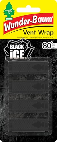 Arbre Magique Perfumador Ambientador Vent Wrap Black Ice Invisible Super Aroma de Larga Duración para Coche, Casa, Oficina
