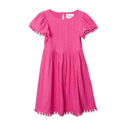 Lands' End Girls Lace Short Sleeve Dress