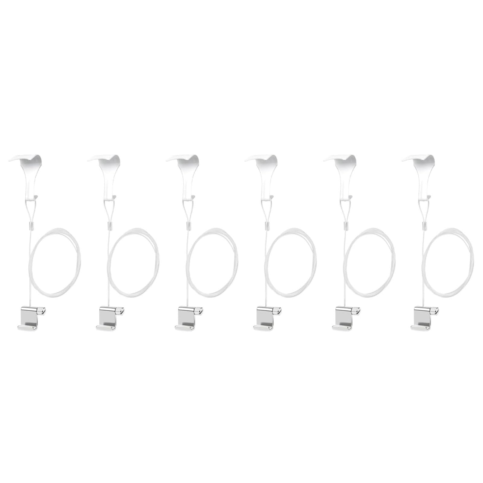Nmflab A 6Pcs Djustable Picture Hanging Wire Set Steel Wire Frame Hangers For Gallery Rtwork Mounting Hanging Hardware