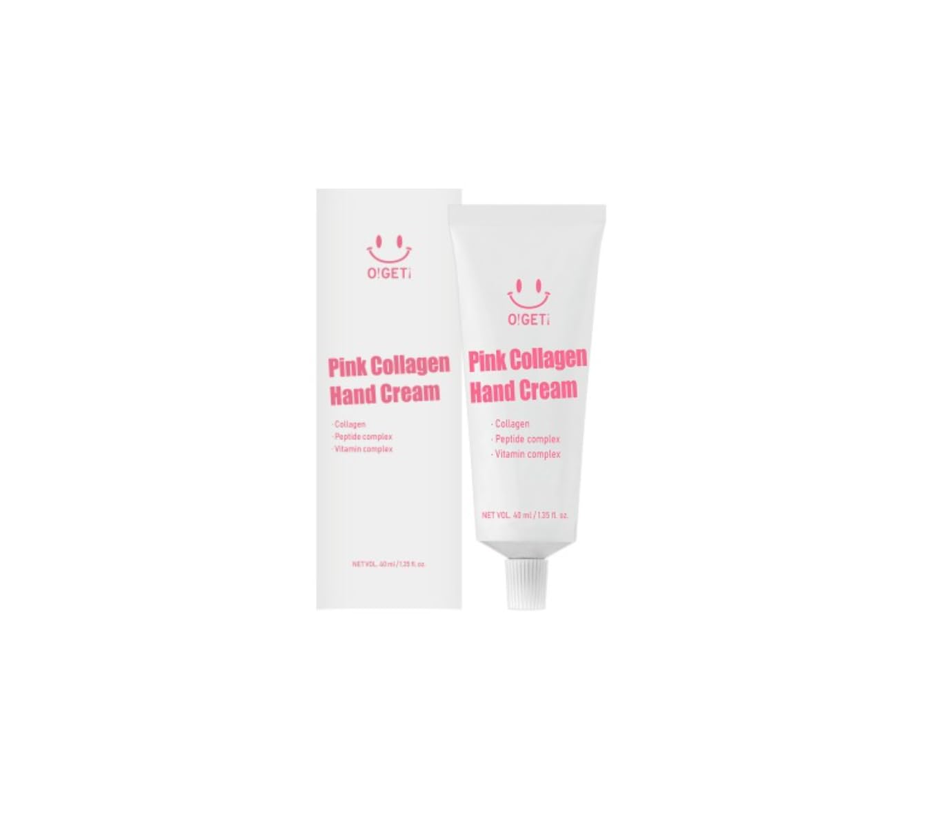 Pink Collagen Hand Cream, Perfume Lotion with Dual Collagen & 8-Layer Hyaluronic Acid, Melting Butter Formula, Sensitive Skin Safe, 1.4 fl.oz