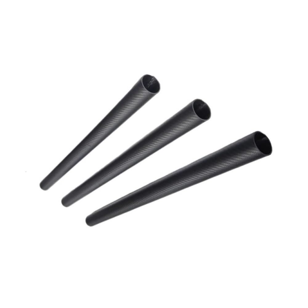 Rury okrągłe 3k z pełnego włókna węglowego o długości 500 mm, matowe rury twill do części robotów, 2 szt(15x13mm)