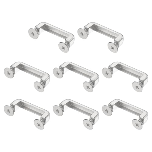 [M METERXITY] 8�p�b�N��D�����O�R�l�N�^�[�o�b�N�� 27mm x 6mm�̍����̒��p�A�[�`���o�b�N�� �o�b�O/DIY/���U�[�N���t�g/�o�b�N�p�b�N����p�̃l�W�t���`�F�[���X�g���b�v�R�l�N�^�[[�V���o�[�g�[��]
