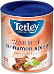 Tetley Warmth Cinnamon Thé à base d'épices - 20 Sacs à thé, 40 Grams, Thé sans caféine naturellement, Thé décaféiné