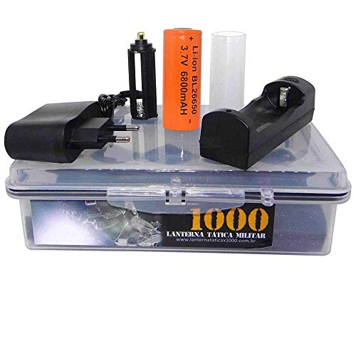 Lanterna X1000 Tatica Militar Original Estojo A Prova Dag