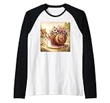 Photo Gallery kawaii cottagecore garden snail maglia con maniche raglan Photo Gallery kawaii cottagecore garden snail maglia con maniche raglan