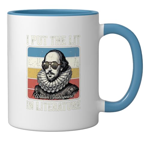 Taza de cerámica 11 onzas Blue/White miniatura 2