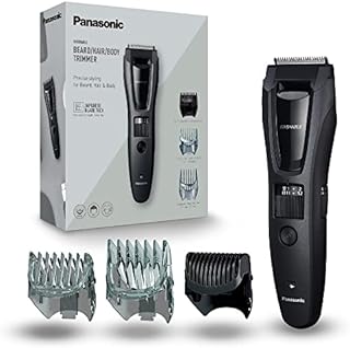 Panasonic ER-GB62 Wet and Dry Electric Hair, Beard & Body Trimmer for Men with 40 Cutting Lengths, Grey, Pack of 1