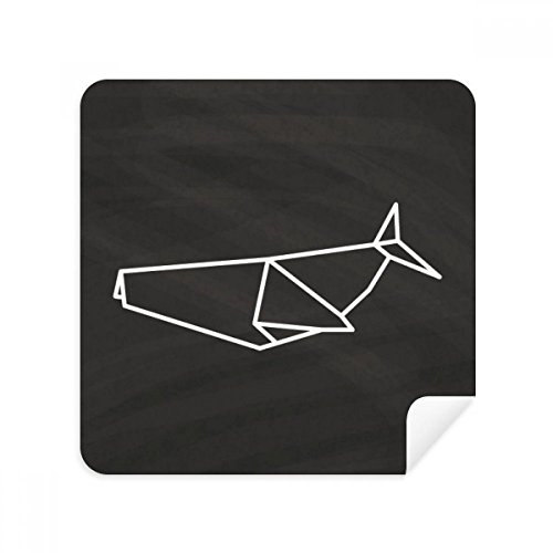 Nettoyant écran suédé requin géométrique anti-trace pour lunettes