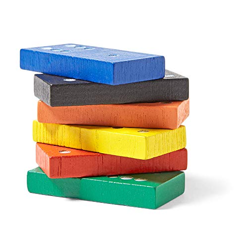 Set de Dominoes de Madera hand2mind 6 x 28 piezas miniatura 4