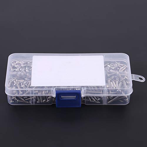 Kit 500 tornillos autorroscantes M3 cabeza botón acero inoxidable miniatura 7