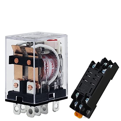 Relais électromagnétique JQX-13F DPDT 5A avec base de prise commutateur mini 36V