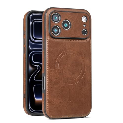 Étui de protection iPhone 17 Pro Coque marron pour hommes et femmes